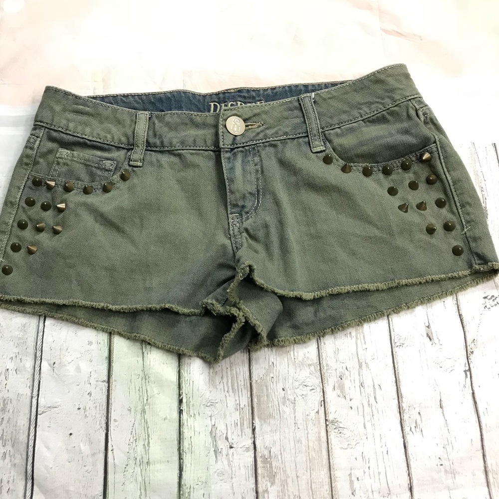 Decree Studded Grunge Shorts
